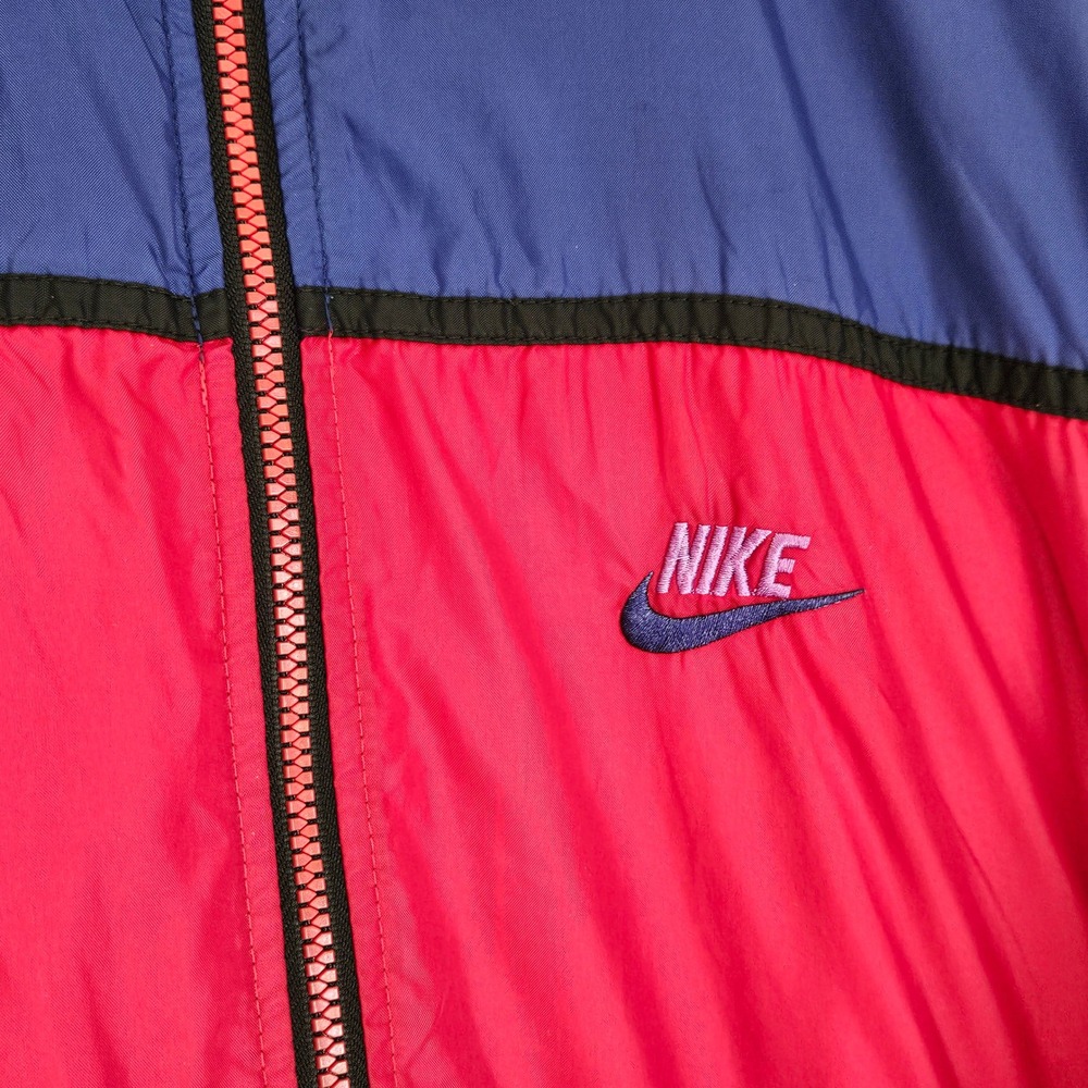 Nike Vintage 90s Style Colorblock Windbreaker Jacket Red Blue Purple Womens L - Picture 5 of 11